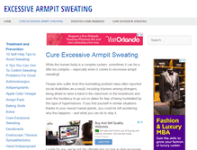 Tablet Screenshot of excessivearmpitsweating.com